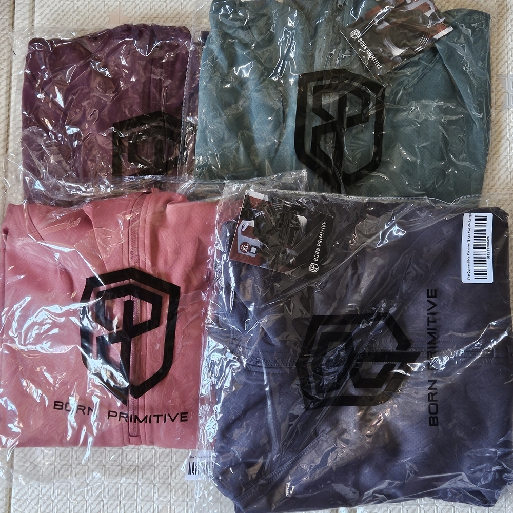 Born Primitive convertible pullover size XL